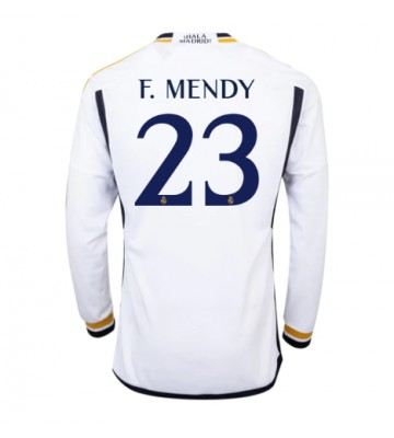 Real Madrid Ferland Mendy #23 Replica Home Stadium Shirt 2023-24 Long Sleeve